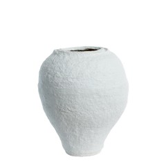 WHITE PAPER POT MEDIUM 